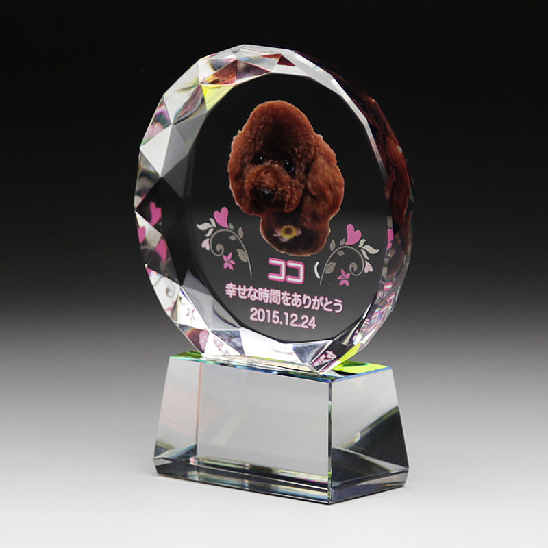オリジナル オーダーメイドペット位牌 クリスタルメモリアル