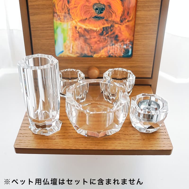 専用　仏具杯s2sao2点セット なーむくまちゃん工房 仏具 セット 家具調仏具6点セット 「流星